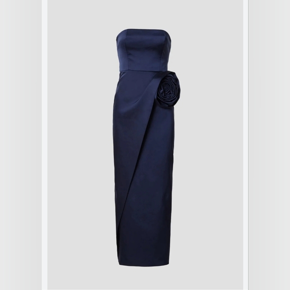 Ronny Kobo Collection Navy Strapless Dress - Picture 4 of 9